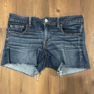 American eagle rip off jean shorts